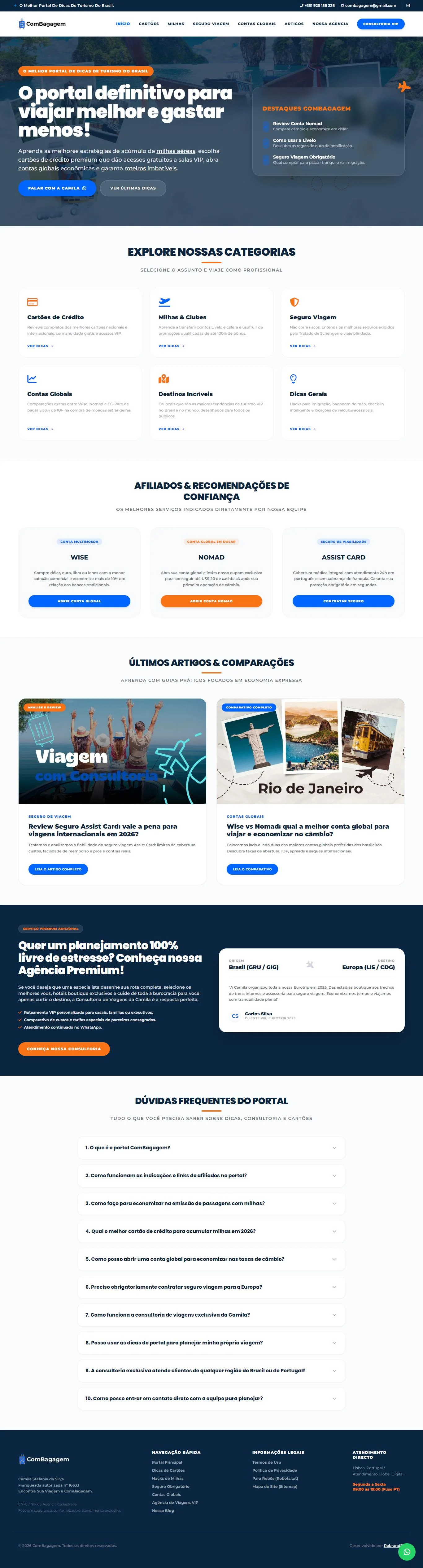 Case de SEO Global: Agência ComBagagem em Lisboa, Portugal
